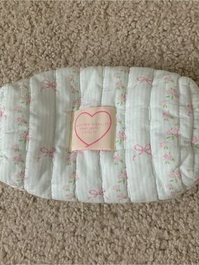 Baby Floral Quilted Head Support - Pink